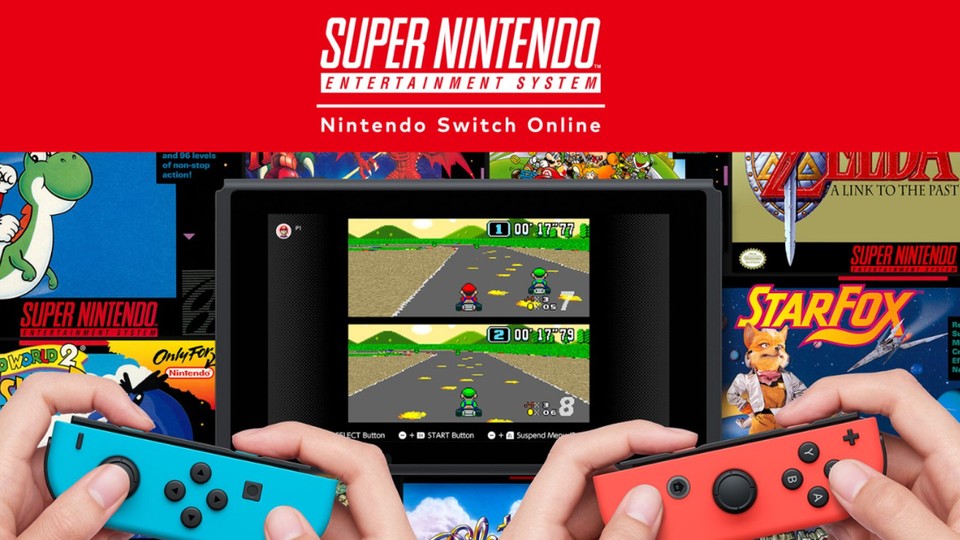 Mit Nintendo Switch Online könnt ihr mehr als 150 Retro-Spiele spielen, darunter beispielsweise Super Mario Kart.