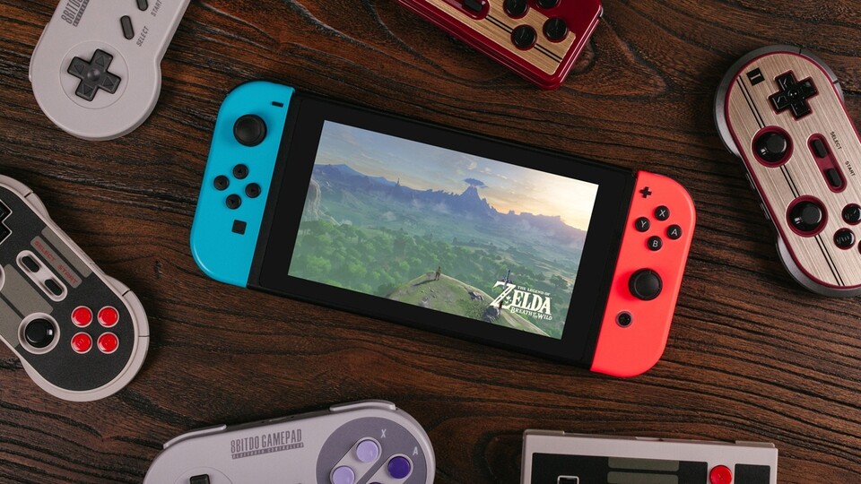 Nintendo Switch: 8bitdo-Controller sind nun kompatibel.