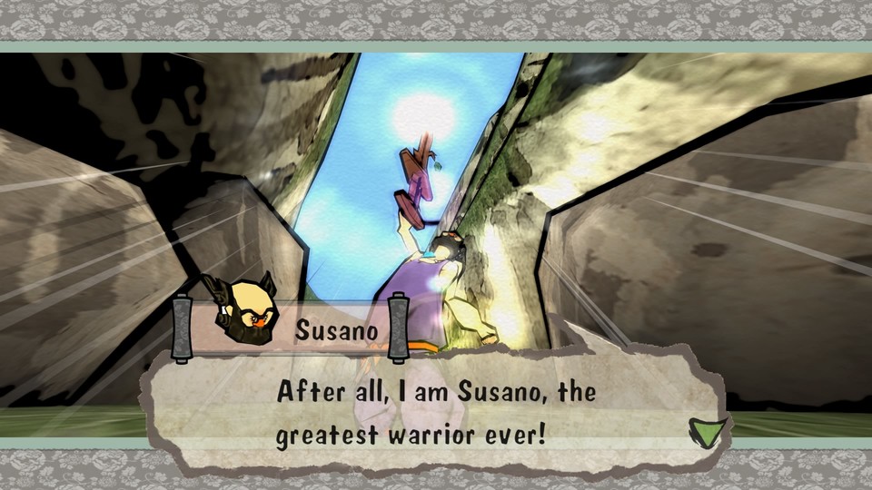 Susano neigt zur Selbstüberschätzung, ist faul und obendrein ein Feigling. Im Verlauf des Spiels beginnt er aber, das zu hinterfragen.