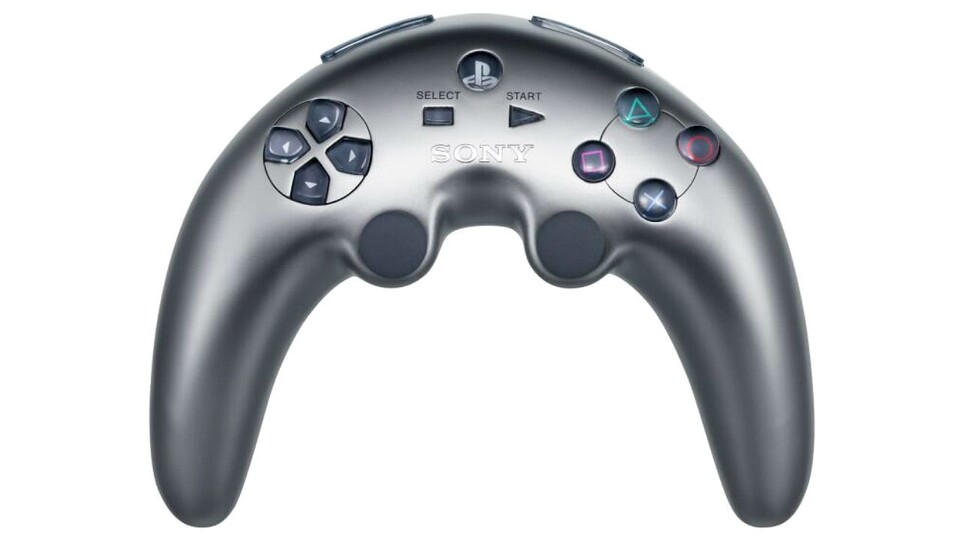 Die erste gezeigte Version des PS3-Controllers entpuppte sich als Bumerang-förmige Lachnummer.