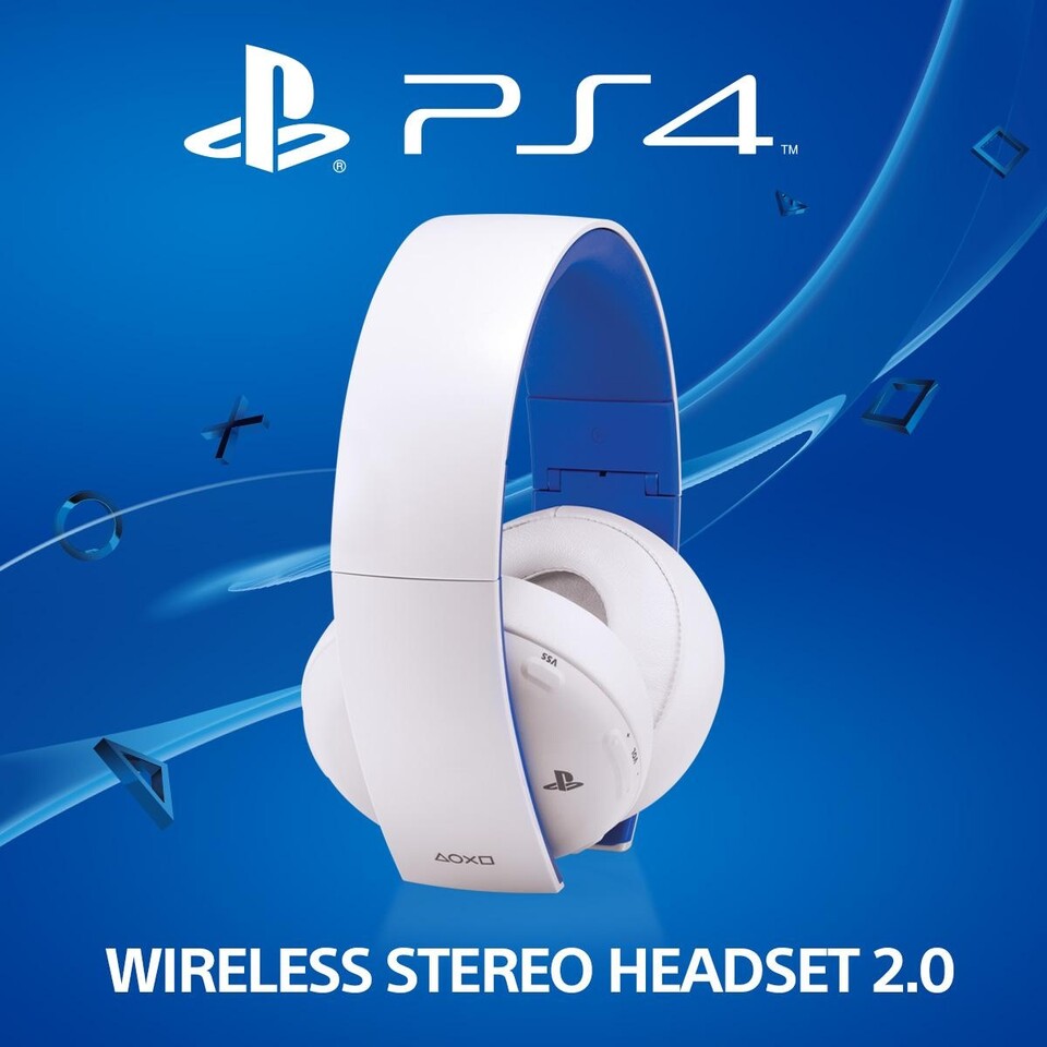 Die PlayStation 4 bekommt im September 2015 ein weißes Wireless Stereo Headset 2.0.