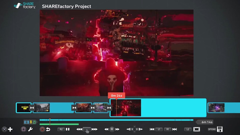 PlayStation 4 - Trailer zum Video-Editor »SHAREfactory«