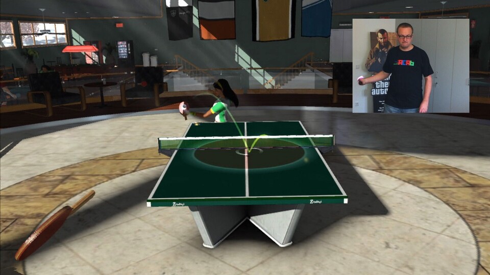 Die Präzision von PlayStation Move ist beeindruckend - spürbar besonders bei Tischtennis