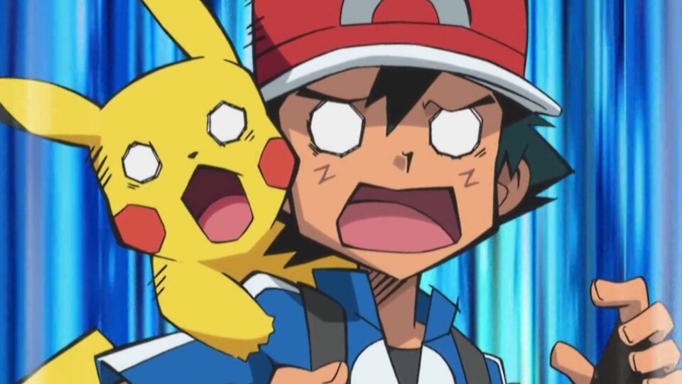 Ash kann scheinbar selbst nicht glauben, dass er noch lebt. (© The Pokémon Company, Shogakukan OLM)