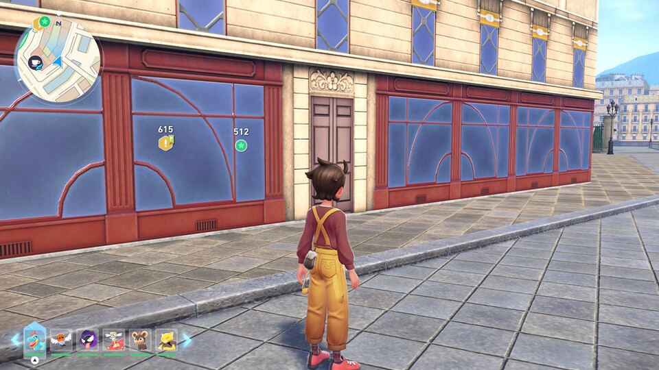 Diese Hauswand besteht fast komplett aus einer Texturtapete. Das einzig 3D-Modellierte? Der Vorsprung.