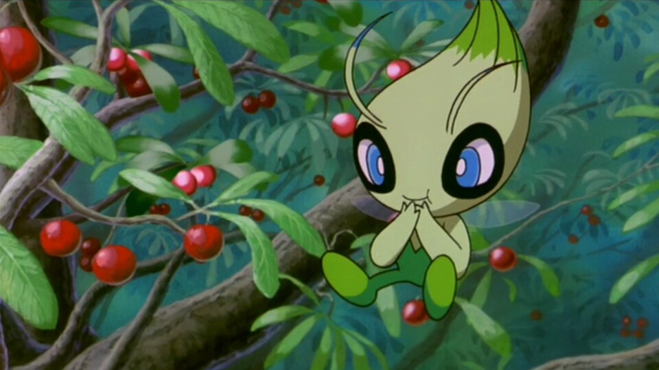 Celebi ist ein legendäres Pflanzen-/Psycho-Pokémon der zweiten Generation.