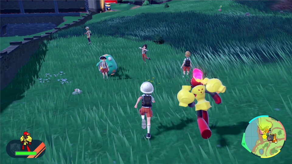 Wie in früheren Teilen können wir auch diesmal ein Pokémon aus unserem Team zum Spaziergang mitnehmen.