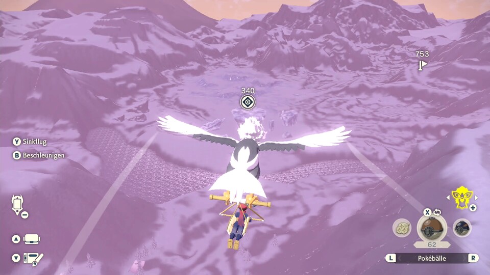 Hoch über den weitläufigen Gebieten fliegen zu können und auf die Pokémon unter uns herabzuschauen, gibt uns ein einzigartiges Gefühl von Freiheit.