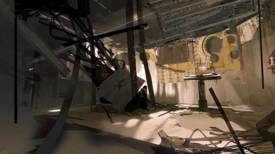 Portal 2: Die Aperture Labors sind weitestgehend zerstört.