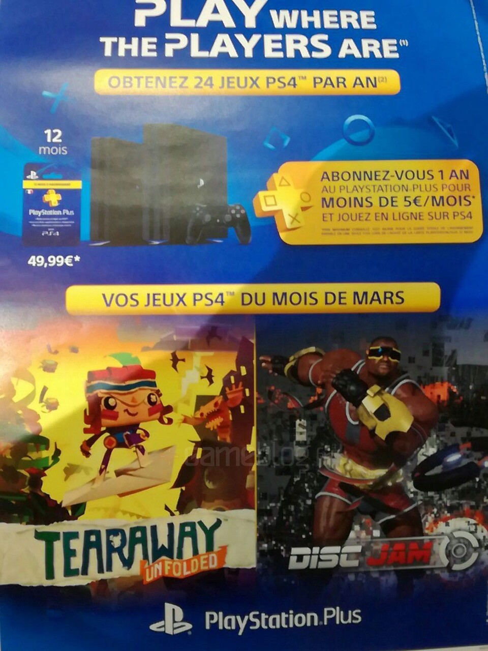 Ein Flyer enthüllt die beiden PS4-Spiele für März.
