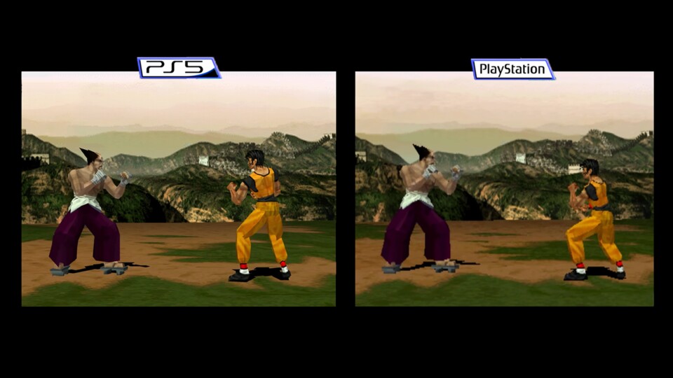 Schärfere Kanten, detailliertere Modelle und ein generell klareres Bild werten das Spielerlebnis von PS1-Spielen auf der PS5 deutlich auf. (Quelle: YouTubeElAnalistaDeBits)
