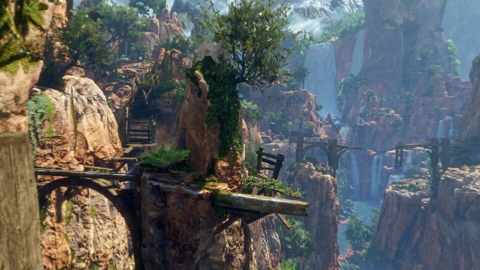 Optisch ist Horizon: Call of the Mountain eines der schönsten VR-Spiele.
