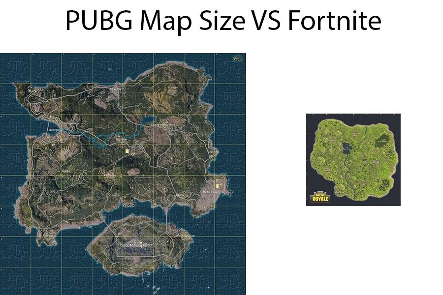 PUBG vs. Fortnite: Battle Royale – Die Maps im Vergleich laut Reddit-Nutzer MoeMetA