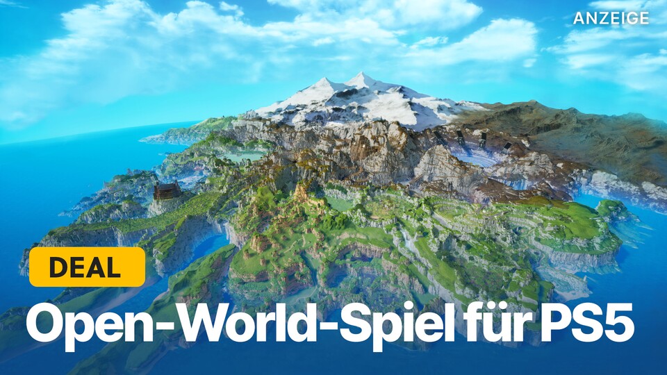 Dieses Open-World-Spiel für PS5 schickt euch zwar zunächst in eine karge Wüstenwelt, lässt euch später aber auch jene grünen Landschaften erforschen, die ihr hier seht.