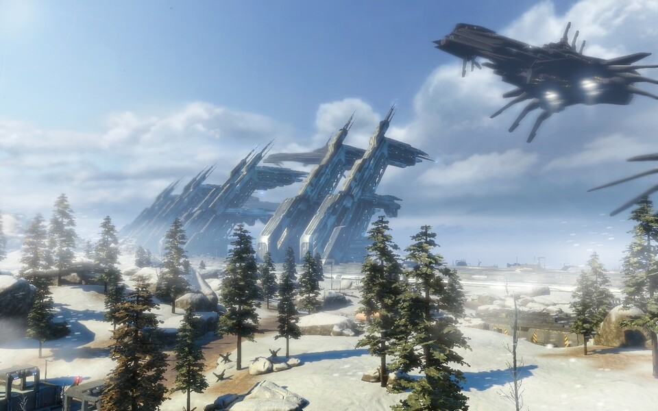 Sky Dock ist eine der beiden neuen Karten und führt auf eine Eiswelt.