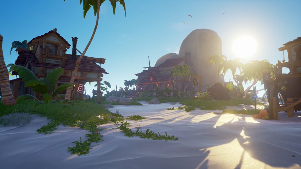 Kleinere Inseln sind kein Problem für die Xbox Series X. Fällt die Vegetation üppiger aus, fühlt sich das Spiel aber nicht mehr so flüssig an.