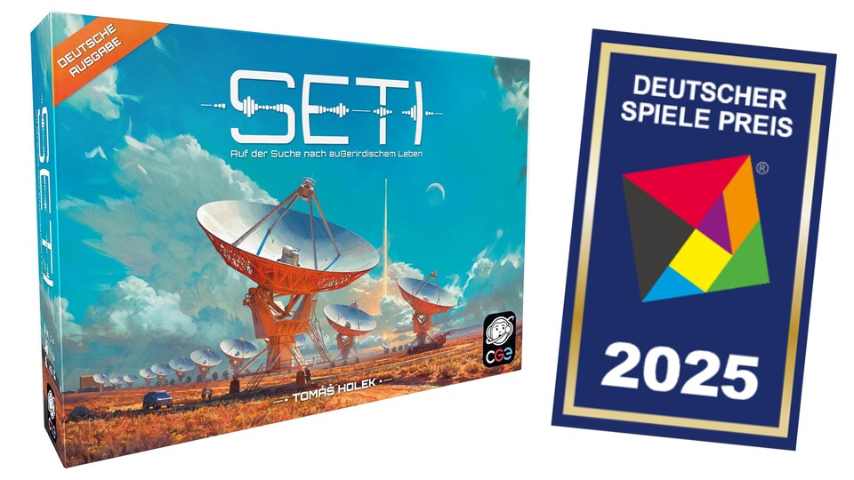 SETI konnte auf der Messe den zweitwichtigsten Brettspiel-Preis Deutschlands abstauben.