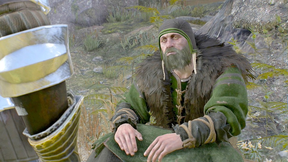 Begeisterung sieht anders aus! Druide Gremist steht nicht auf Geralts Initiativbewerbung und schickt ihn deshalb auf eine Reise quer durch Skellige.