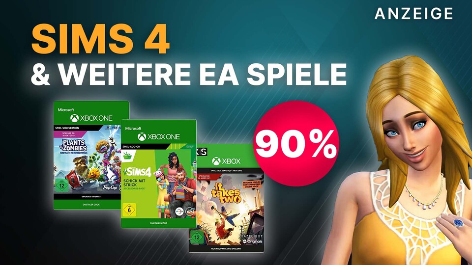 Aktuell findet ihr mehrere Spiele von EA zum Top Angebot bei Amazon. Schnappt euch jetzt unter anderem Sims 4 für eure Xbox oder PC!