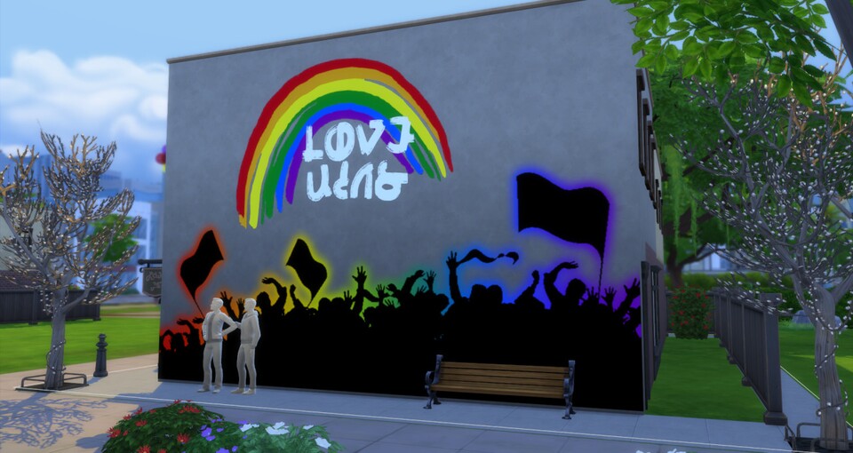 Love Wins - auch in den Sims. Fotocredit: The Crypt O` Club