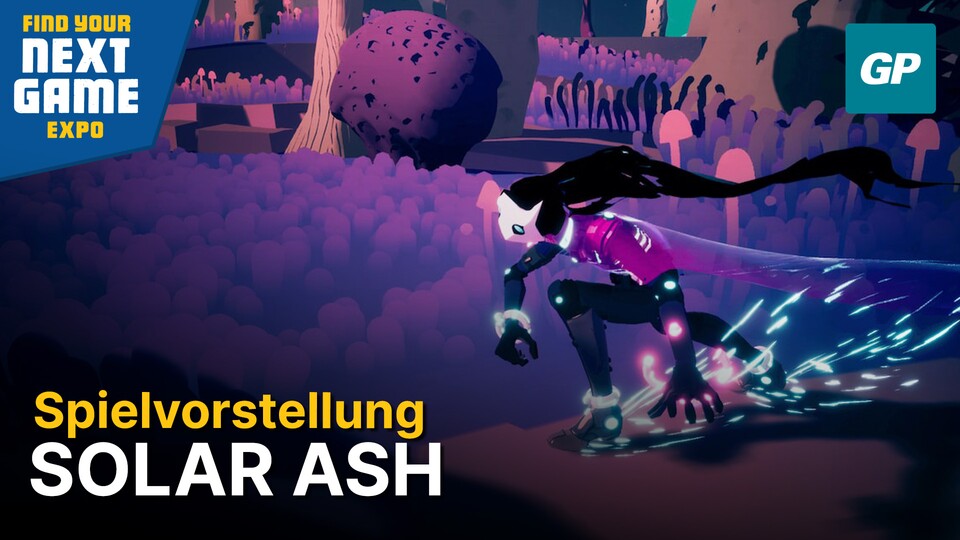 Solar Ash lässt euch in rasantem Tempo durch ein Schwarzes Loch skaten.