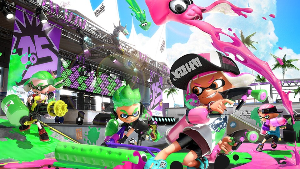 Splatoon 2 hat Farbe im Gepäck ... und mehr Nintendo Switch-Konsolen.