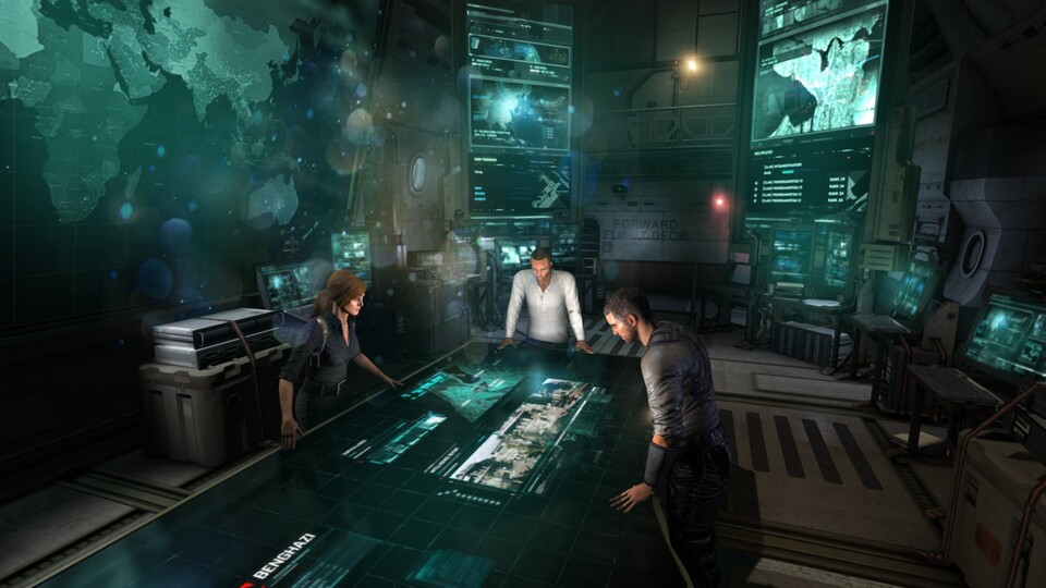 Splinter Cell: Blacklist: An Bord des Transportfliegers »Paladin« befindet sich Agent Fishers Hauptquartier.