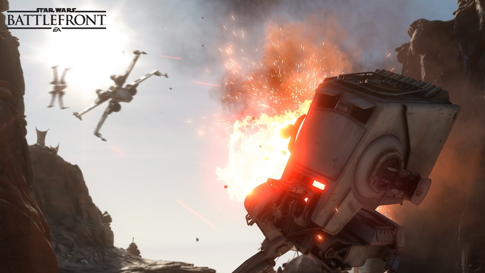 Wohl schon bei der Gamescom kündigt DICE einen neuen Spielmodus für Star Wars: Battlefront an - inklusive X-Wings.