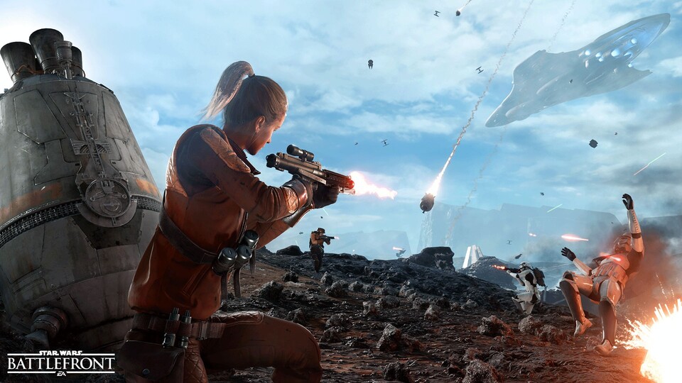 Star Wars: Battlefront bietet den Drop Zone Modus und weibliche Spielermodelle.