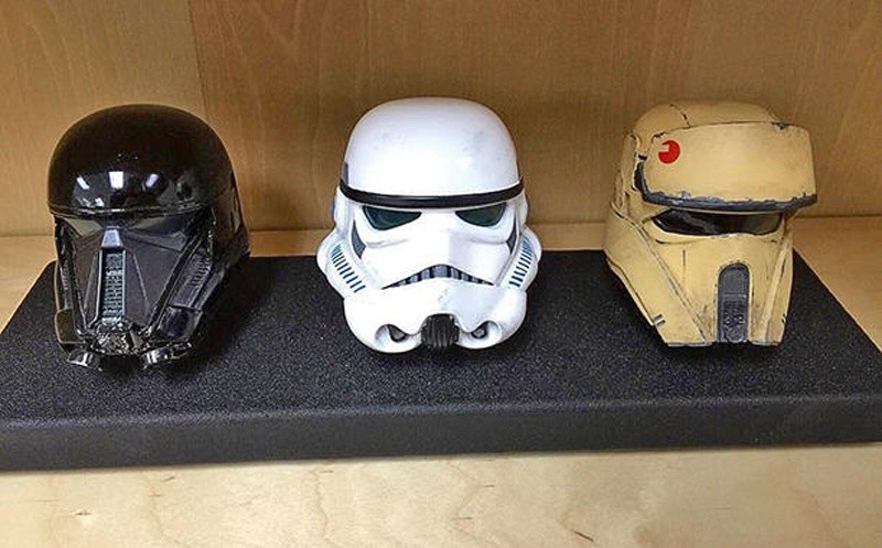 Schauspieler Donnie Yen veröffentlicht ein Bild mit drei Helmen aus Star Wars: Rogue One.