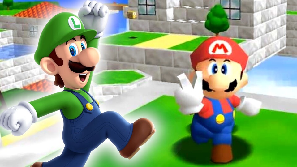 Luigi war lange Teil von Super Mario 64, wurde dann aber kurz vor Release aus dem Spiel entfernt.
