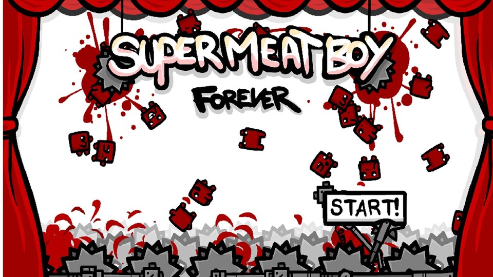 Super Meat Boy: Forever ist der offizielle Nachfolger von Super Meat Boy und wird 2015 erscheinen.