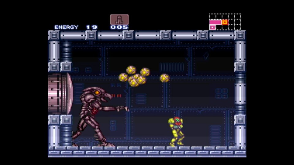 Wer auf klassisches Erforschen und Ballern steht, sollte sich Samus Arans SNES-Abenteuer mal anschauen.