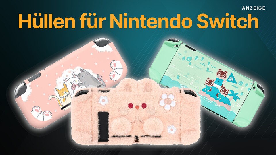 Mit Schutzhüllen könnt ihr eurer Nintendo Switch für wenig Geld einen schicken Look verpassen.