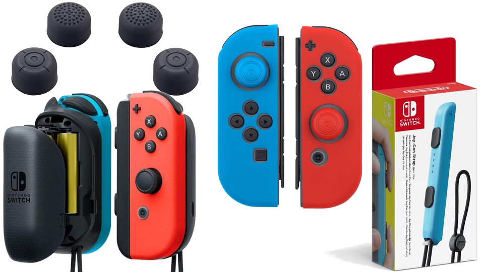 An den Joy-Cons hat sich mit der Nintendo Switch OLED nichts geändert. Dementsprechend passt auch das Zubehör noch.