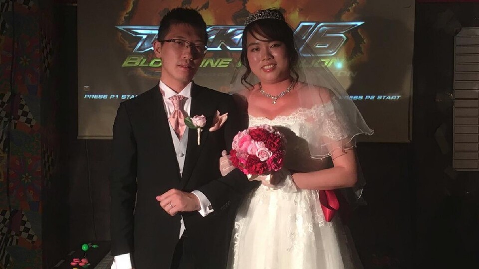 Bräutigam Kazuhiro und Braut Yukiko.