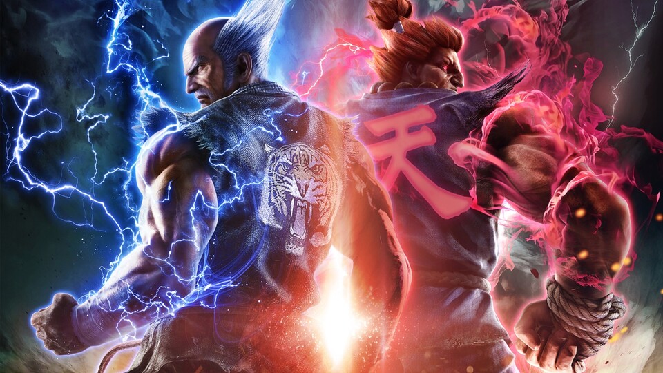 In Tekken 7 stehen sich heihachi und Akuma gegenüber.