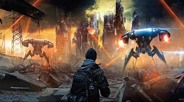 Einer der Cover-Grafiker für das Buch Terminator Genisys: Resetting the Future hat offenbar einen Faible für Videospiele. Die hier genutzt Konzeptgrafik dürfte Gamern wohl bekannt vorkommen.