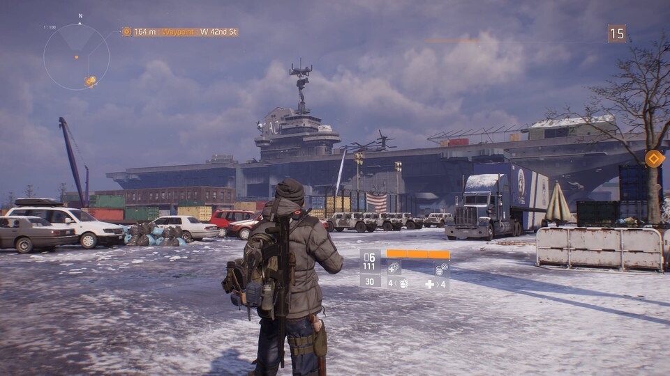 Einige Spieler haben hinter den Außengrenzen der Spielwelt von The Division unter anderem einen Flugzeugträger entdeckt.