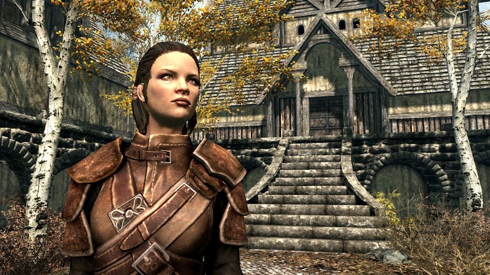 Dank der verbesserten Grafikengine von Skyrim sehen die Charaktere im Spiel deutlich lebensechter aus und bewegen sich auch viel glaubwürdiger als noch in Oblivion und Fallout 3.