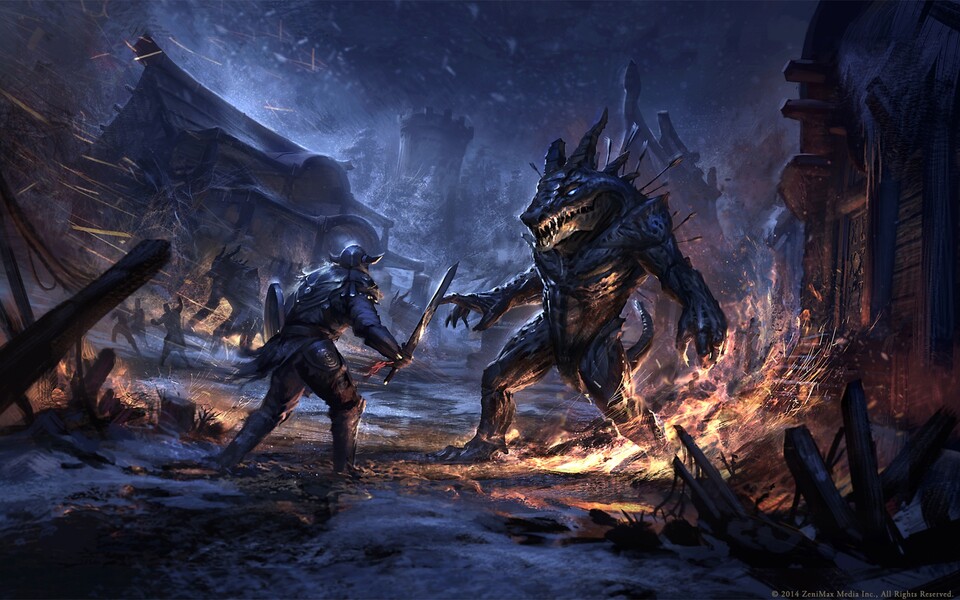 Die neuen Artworks zu The Elder Scrolls Online zeigen Schauplätze und Monster aus dem MMO.