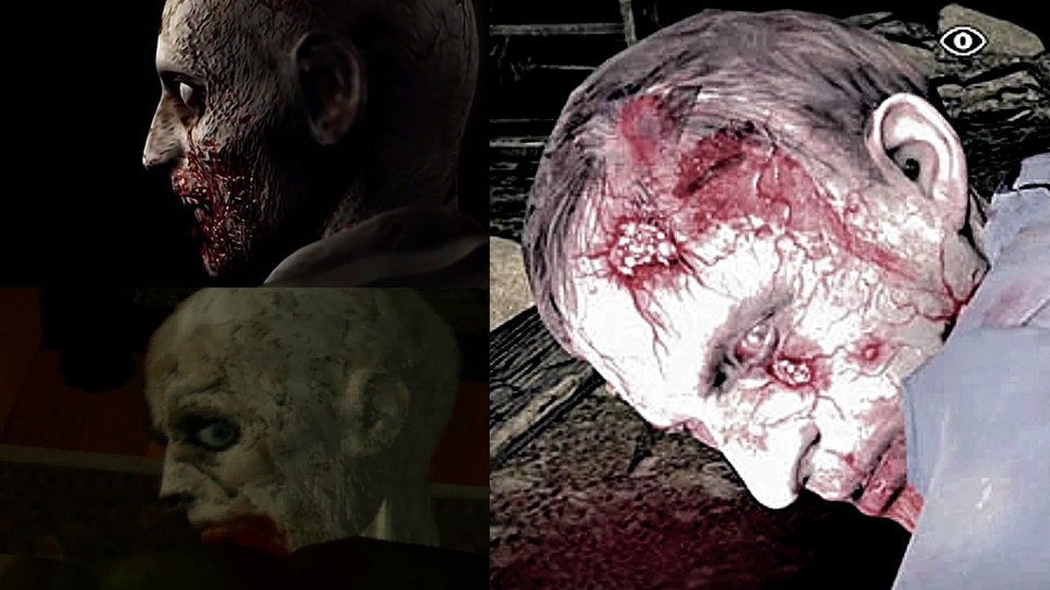 Sowohl im originalen Resident Evil, als auch im Remake dreht der erste zu bekämpfende Zombie langsam seinen Kopf und schaut über die Schulter.