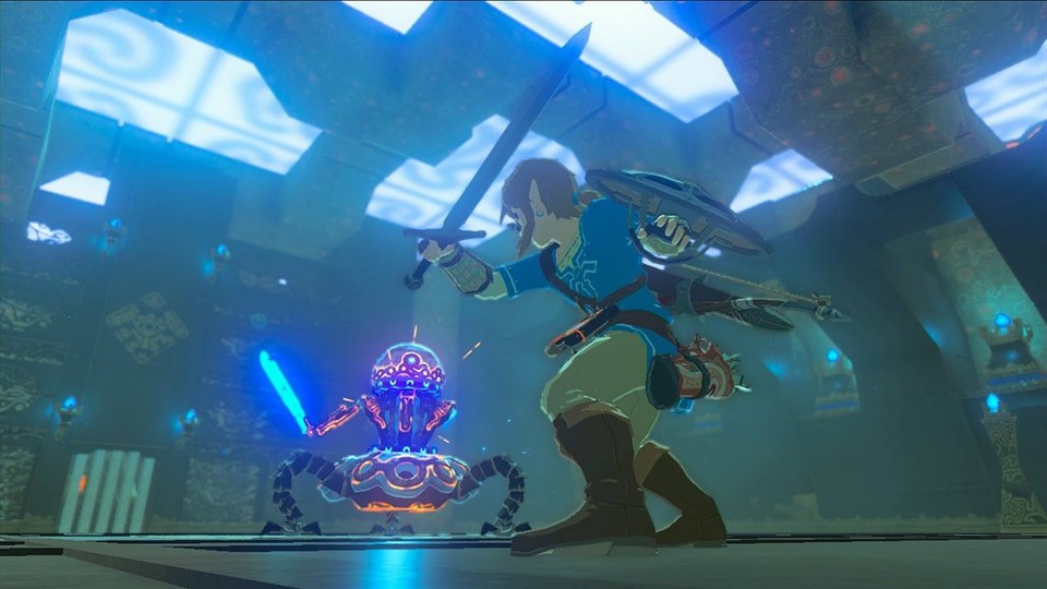 In The Legend of Zelda: Breath of the Wild dürfen wir auf ein großes Waffenarsenal zugreifen. Auch das Master-Schwert gehört dazu.
