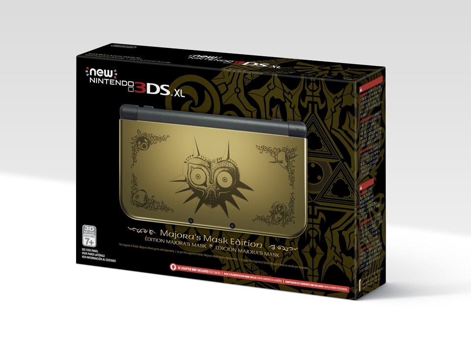 Zum Release von The Legend of Zelda: Majora's Mask 3D gibt es eine Special-Edition des neuen Nintendo 3DS XL. Die ist jedoch schon weitestgehend ausverkauft.