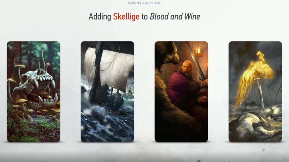 CD Projekt Red hat erste Karten aus dem Skellige-Deck für Blood and Wine gezeigt.