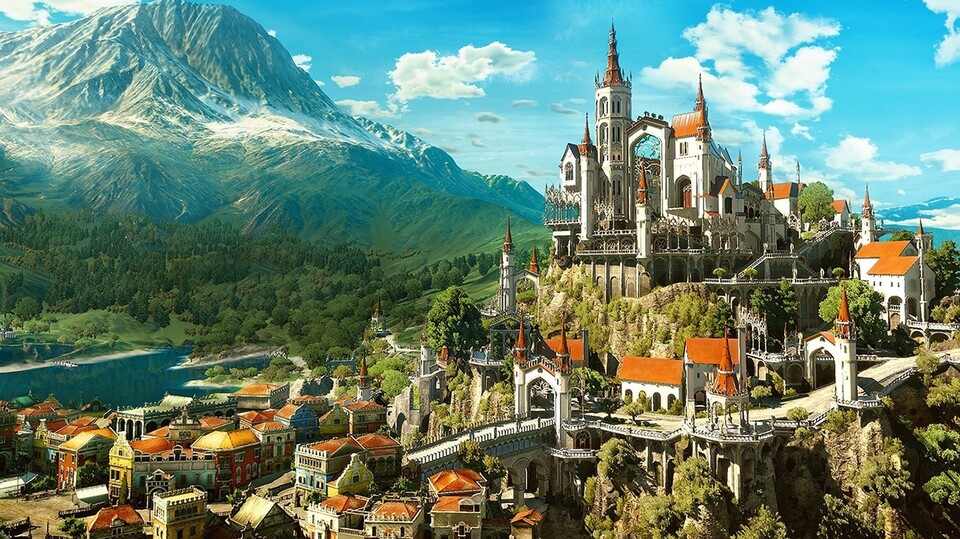 Die Stadt Beauclair aus The Witcher 3: Blood and Wine.