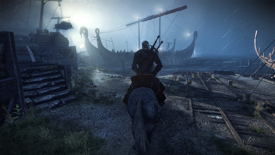Bei Sturm sollte Geralt lieber kein Schiff besteigen.