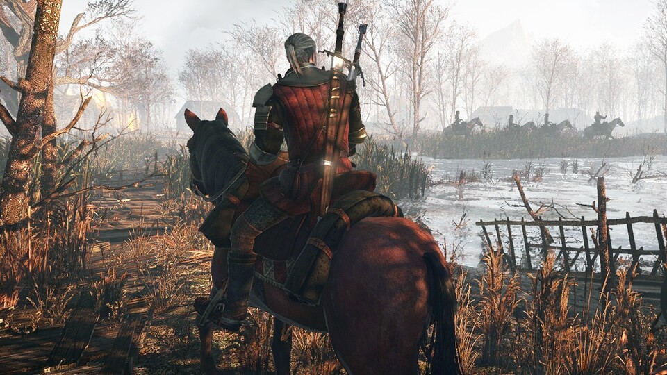 Geralt wäre in The Witcher 3: Wild Hunt fast zum Eiskunstläufer geworden - doch das Feature wurde dann doch noch verworfen.
