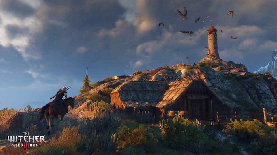 Das komplette Festland von The Witcher 3 ist eine gigantische Open World. Auch beim Betreten von Gebäuden gibt's keine Ladezeiten mehr. 