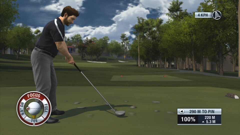 Tiger Woods PGA Tour 11: Abschlag in Pebble Beach.